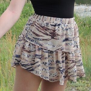 Stylish Animal Print Skirt